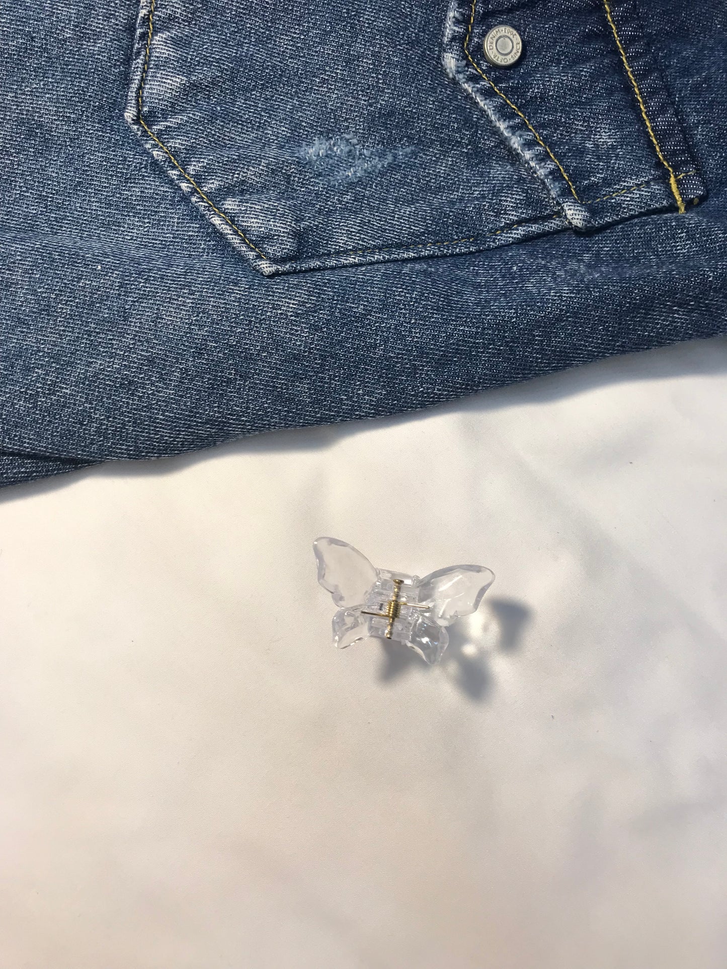 Crystal Mini Butterfly Hair Clips