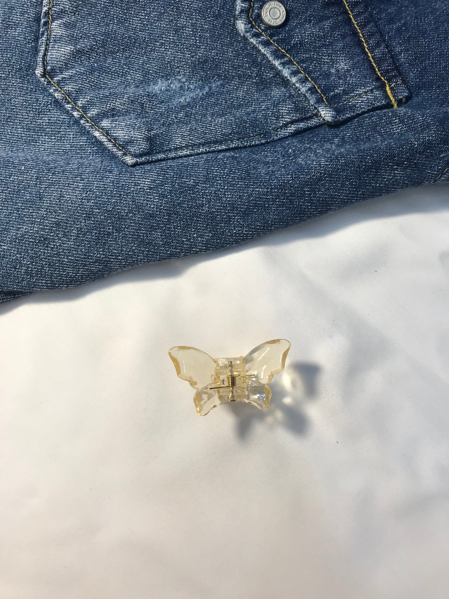 Crystal Mini Butterfly Hair Clips