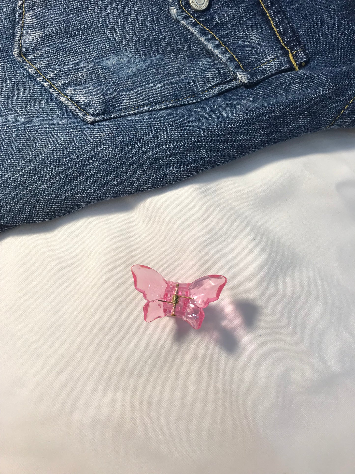 Crystal Mini Butterfly Hair Clips