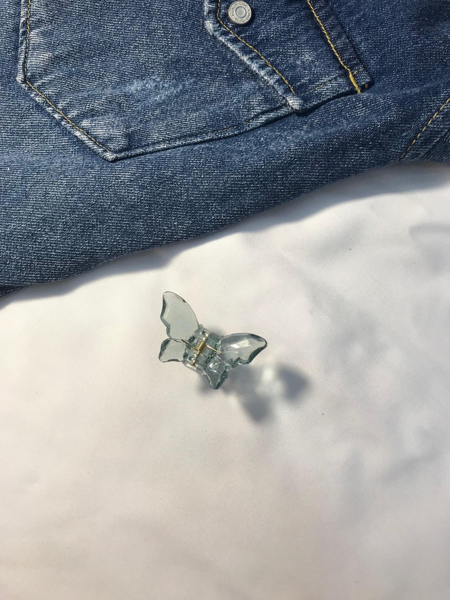 Crystal Mini Butterfly Hair Clips