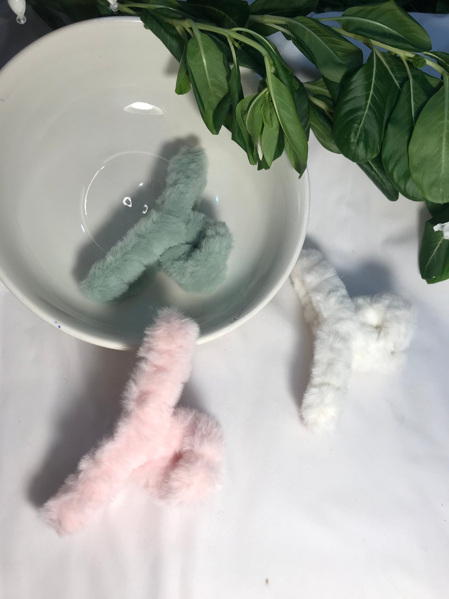 Set of 3 Fur Claw Clips