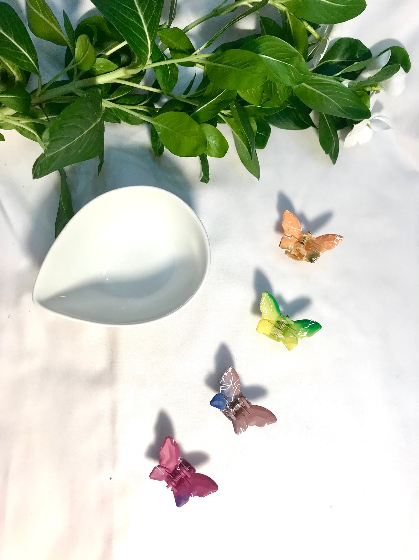 Matte Mini Butterfly Hair Clips