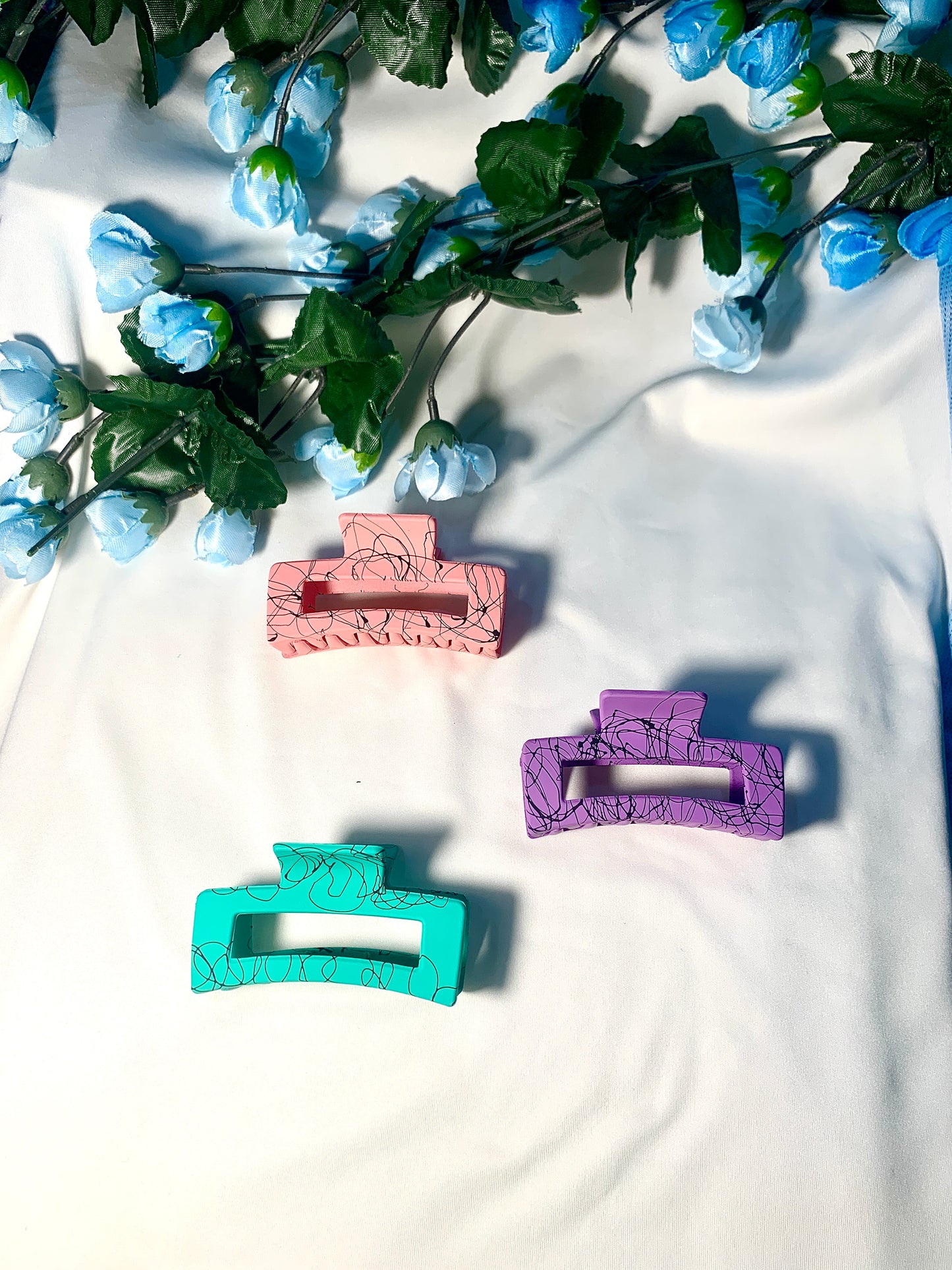 Set of 3 Rectangular Big Hair Catchers